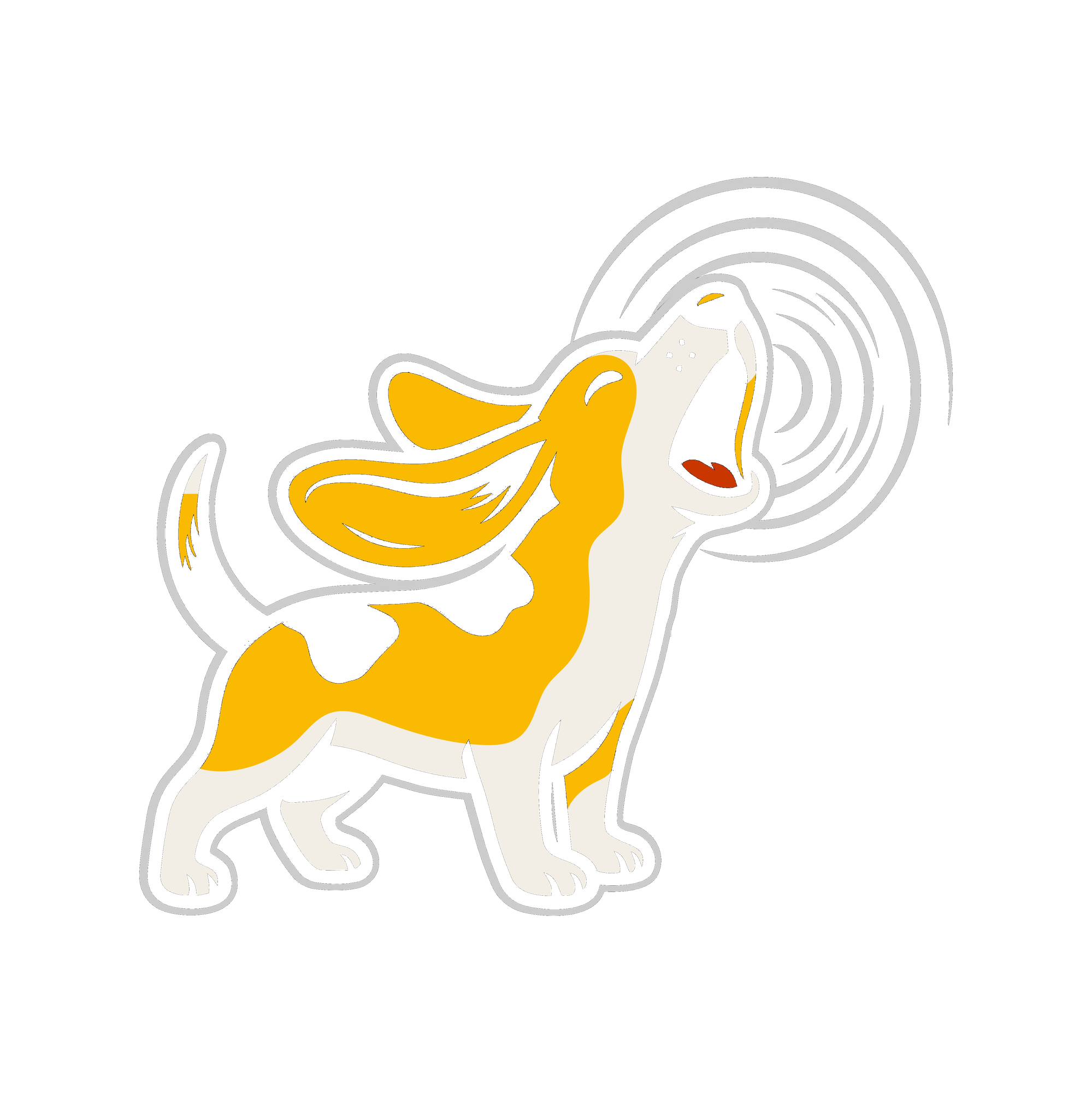 Loud Hound Digital howling dog brand icon