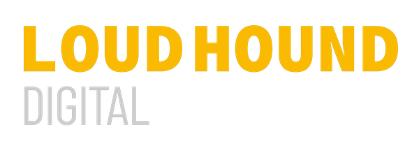 Loud Hound Digital logo - custom website design New Brunswick and Nova Scotia