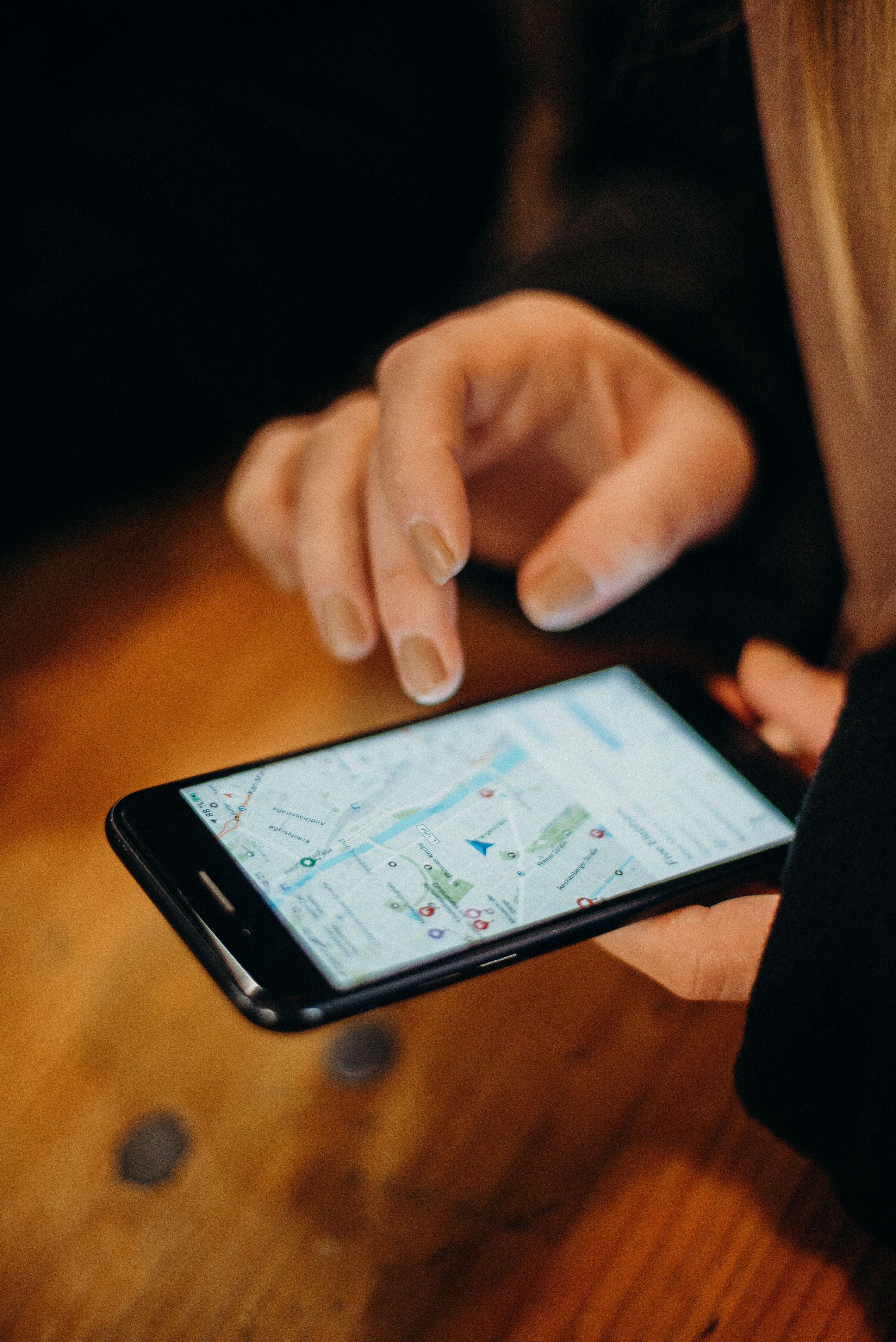 Small business owner reviewing website analytics dashboard